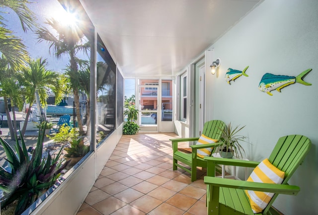 view of sunroom / solarium