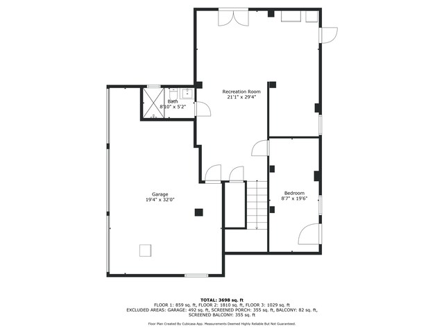 205 Stirrup Key Blvd, Marathon, FL 33050 - view of floor plan / room layout