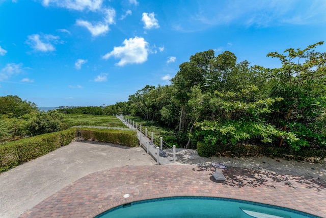 view of pool with a patio area