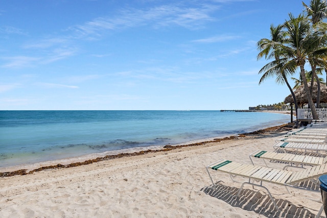 601 Ocean Dr Unit 411C, Key Colony, FL 33051 - water view featuring local beach