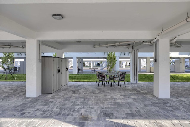 view of patio with outdoor dining space