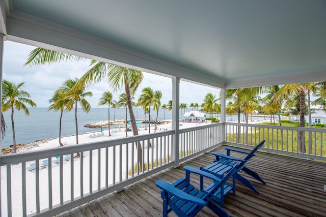 2600 Overseas Hwy Unit 5, Marathon, FL 33050 - wooden deck with a water view