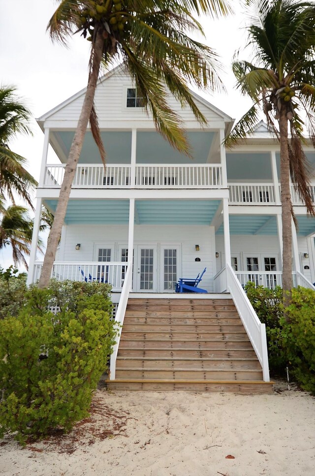 2600 Overseas Hwy Unit 5, Marathon, FL 33050 - view of front of property with stairway and a balcony