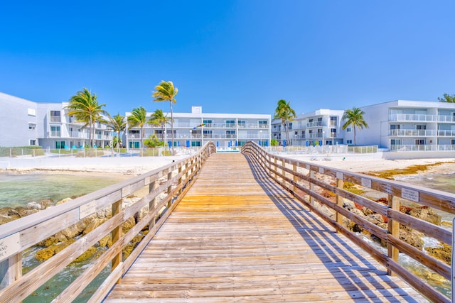 201 Ocean Dr Unit 110, Key Colony, FL 33051 - dock area featuring a residential view