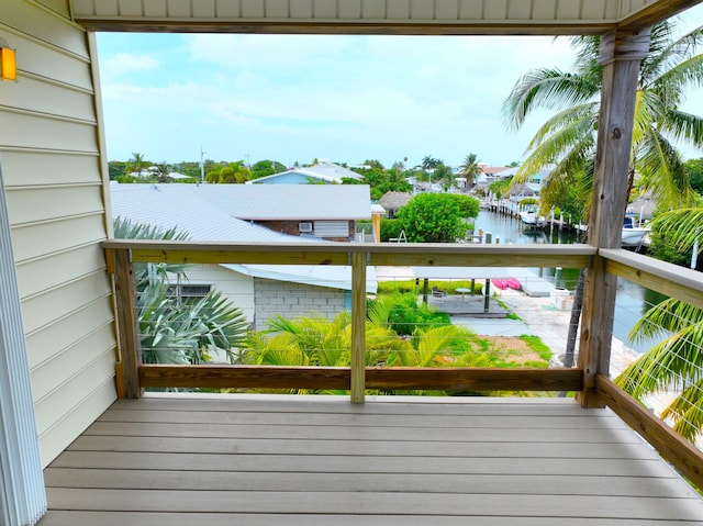 1590 Dolphin Dr, Marathon, FL 33050 - deck featuring a water view