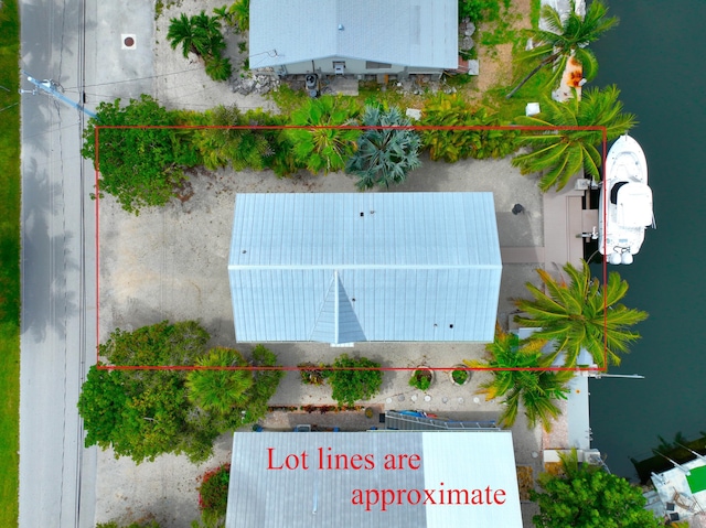 1590 Dolphin Dr, Marathon, FL 33050 - aerial view of property's location with property boundaries highlighted
