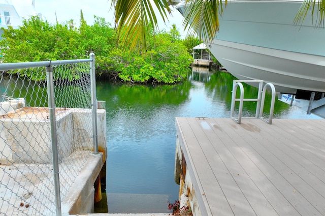 1590 Dolphin Dr, Marathon, FL 33050 - dock area featuring a water view