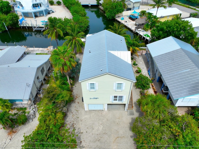 1590 Dolphin Dr, Marathon, FL 33050 - aerial perspective of suburban area with a large body of water
