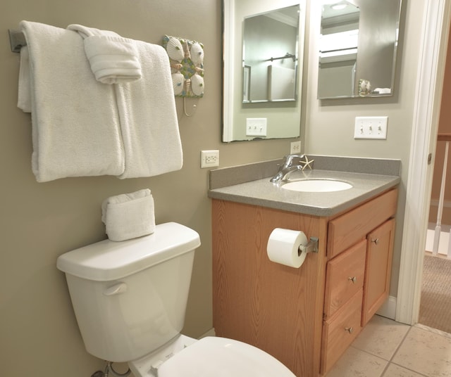 1590 Dolphin Dr, Marathon, FL 33050 - bathroom with vanity and tile patterned flooring