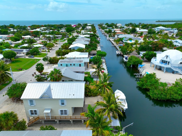 1590 Dolphin Dr, Marathon, FL 33050 - aerial perspective of suburban area featuring a nearby body of water
