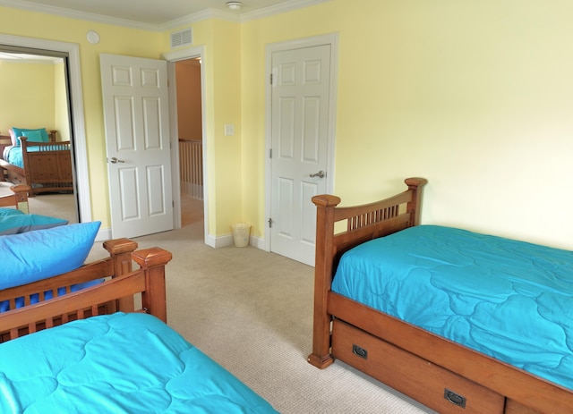 1590 Dolphin Dr, Marathon, FL 33050 - bedroom with carpet floors and ornamental molding