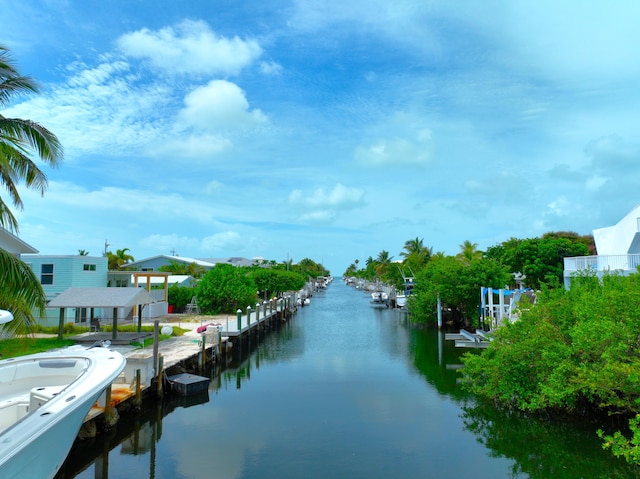 1590 Dolphin Dr, Marathon, FL 33050 - water view featuring a dock