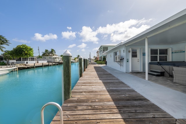 11282 2nd Ave, Ocean, Marathon, FL 33050 - view of dock featuring cooling unit and a water view