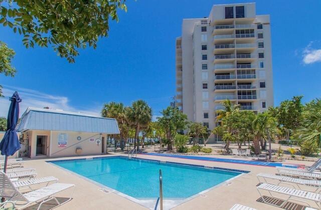 2000 Coco Plum Dr Unit 603, Marathon, FL 33050 - community pool featuring a patio