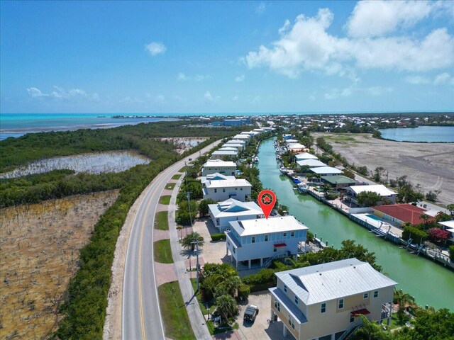 219 Sombrero Beach Rd Unit 2, Marathon, FL 33050 - birds eye view of property with a water view