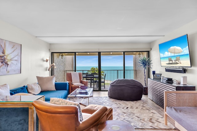 1133 Ocean Dr Unit 4, Marathon, FL 33050 - living area with wood finished floors