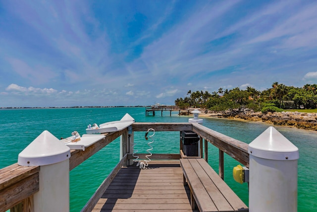 1133 Ocean Dr Unit 4, Marathon, FL 33050 - dock featuring a water view