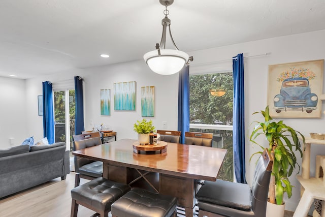 111 Stirrup Key Woods Rd Unit 2B1, Marathon, FL 33050 - dining area with wood finished floors and recessed lighting