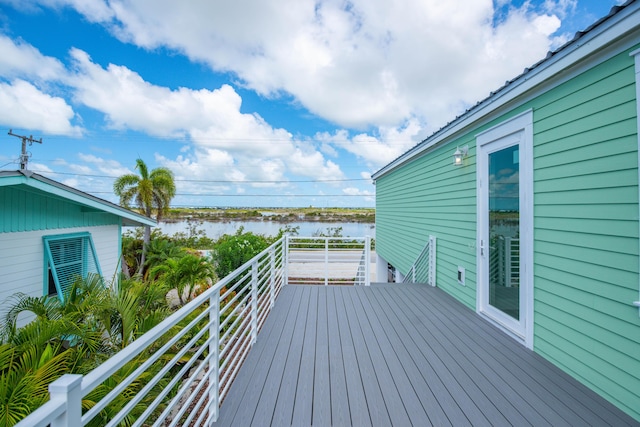 335 Pirates Rd, Little Torch, FL 33042 - deck featuring a water view