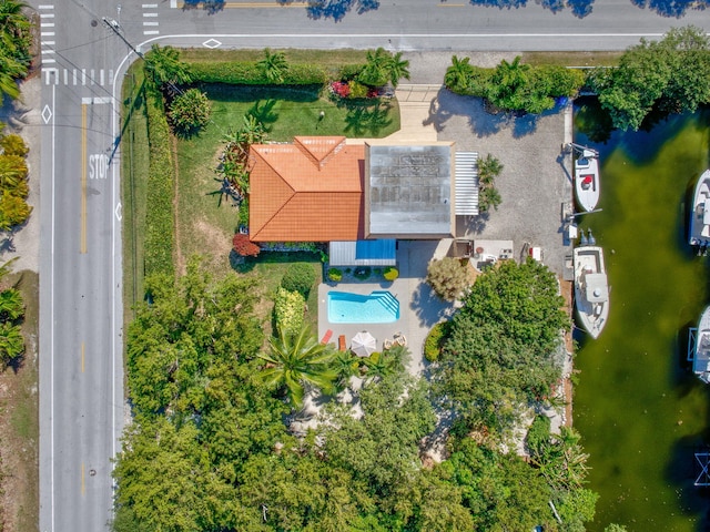 30985 Hibiscus Dr, Big Pine, FL 33043 - bird's eye view of a pool area