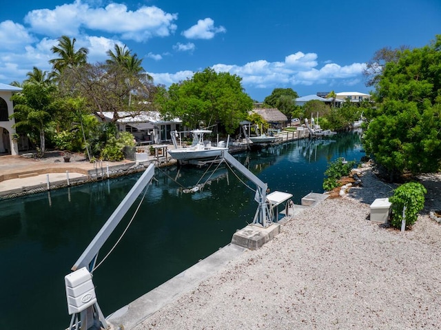 30985 Hibiscus Dr, Big Pine, FL 33043 - dock featuring a water view