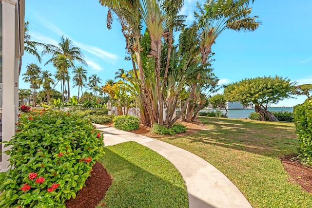 5081 Sunset Village Dr, Duck, FL 33050 - surrounding community featuring a yard and a water view