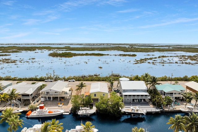 437 Pirates Rd, Little Torch, FL 33042 - aerial perspective of suburban area featuring a nearby body of water