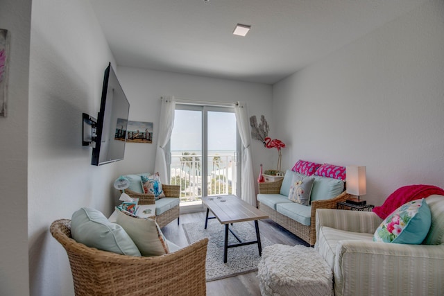 10877 Overseas Hwy Unit 81, Marathon, FL 33050 - living room with wood finished floors