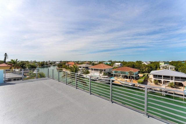 view of patio / terrace featuring a residential view