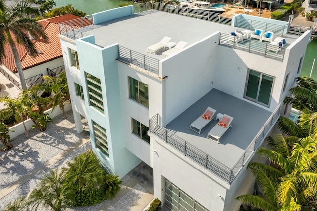 view from above of property