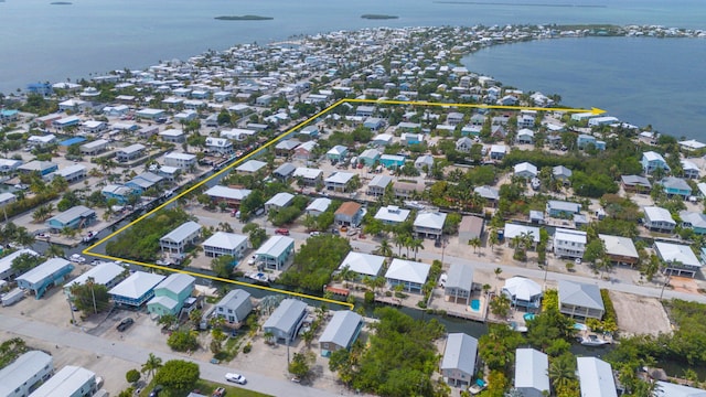 22878 Privateer Dr, Cudjoe, FL 33042 - view of property location featuring a nearby body of water, nearby suburban area, and property boundaries highlighted