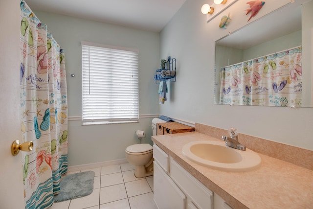 22878 Privateer Dr, Cudjoe, FL 33042 - bathroom with vanity, tile patterned flooring, and curtained shower