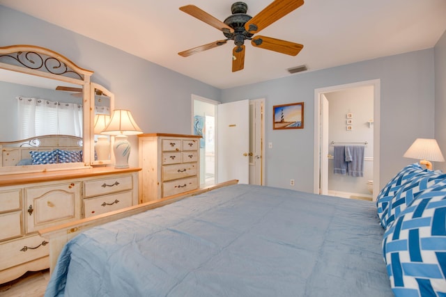 22878 Privateer Dr, Cudjoe, FL 33042 - bedroom featuring ensuite bath and ceiling fan