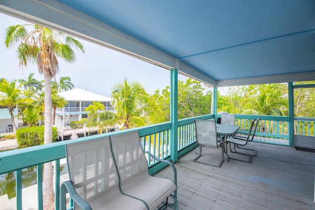 22878 Privateer Dr, Cudjoe, FL 33042 - deck with outdoor dining area