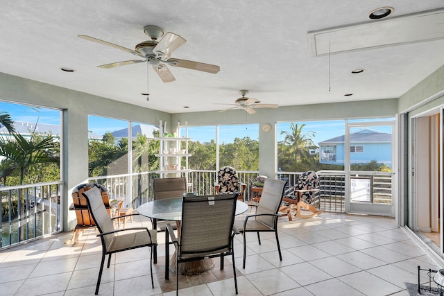 view of sunroom