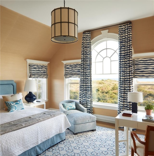 bedroom featuring light hardwood / wood-style floors