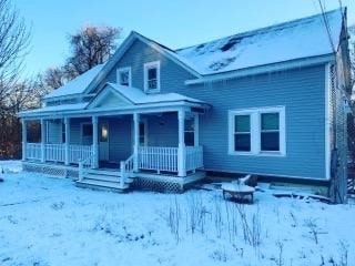 view of front of home with a porch