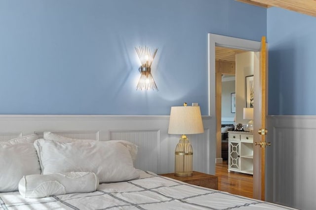 bedroom featuring hardwood / wood-style floors