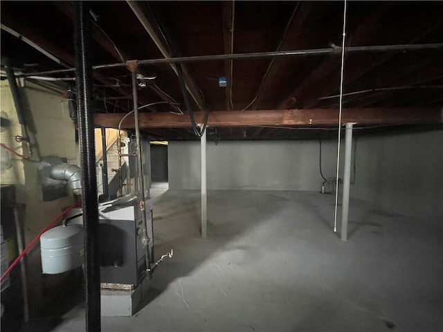 view of basement