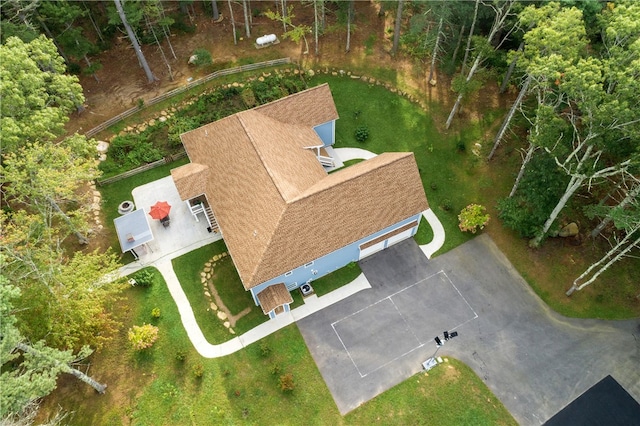 birds eye view of property