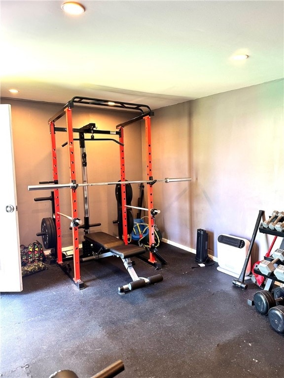 view of workout room