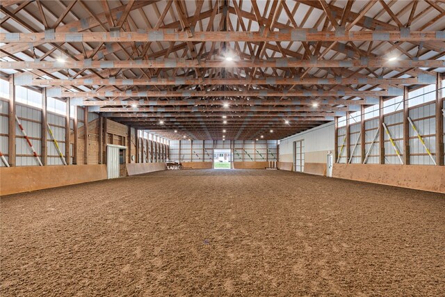 view of horse barn