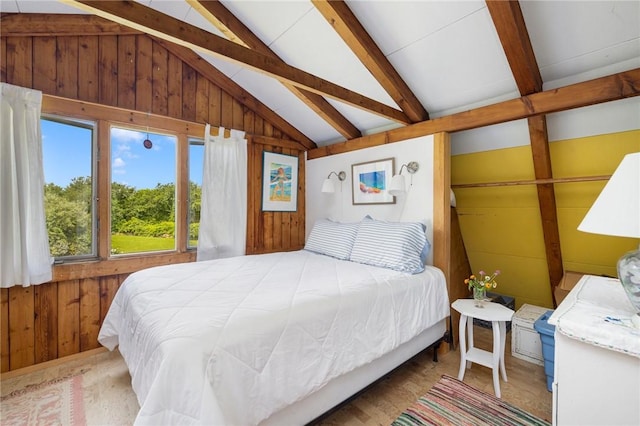 681 Corn Neck Rd, Block Island, RI 02807 - bedroom with wood walls
