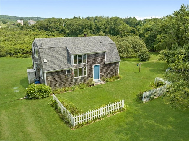 681 Corn Neck Rd, Block Island, RI 02807 - view of front facade with a shingled roof and a gambrel roof