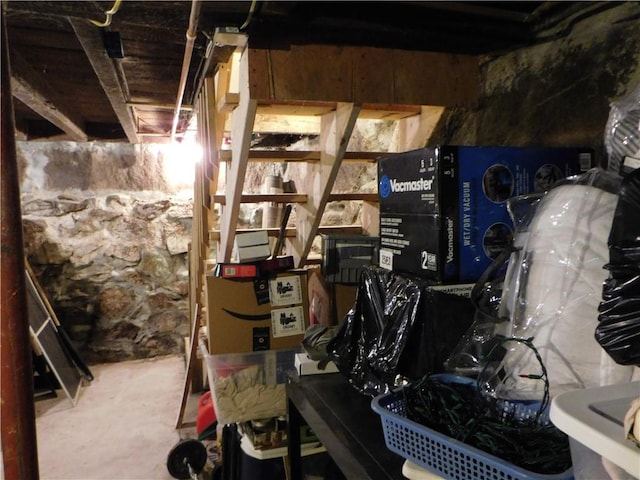 view of storage room