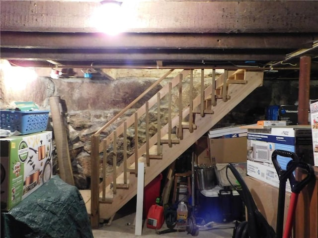 view of basement