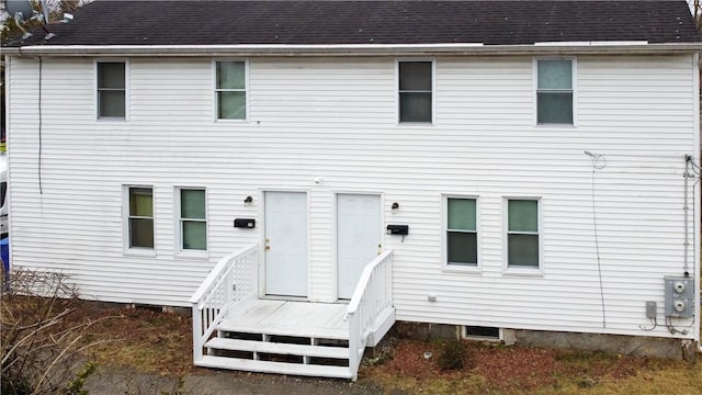 view of rear view of property