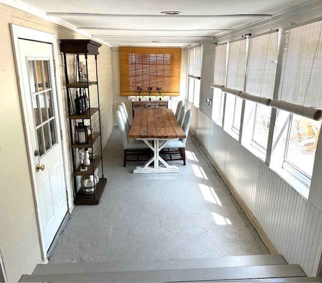 view of sunroom / solarium