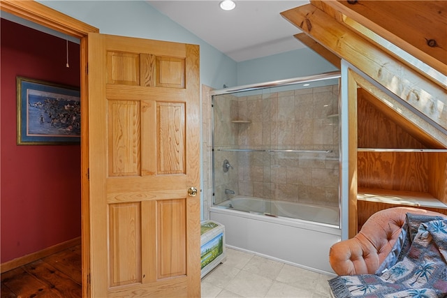 bathroom featuring enclosed tub / shower combo