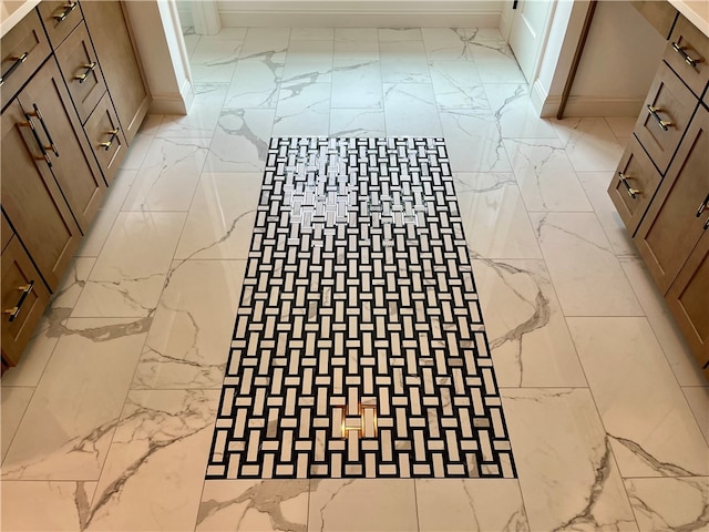 details with tile patterned flooring